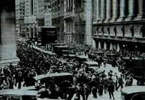 1929年10月纽约证券市场崩溃后晕头转向的投资者