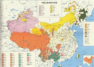 中国民族分布图