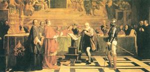 伽利略面对教会的审判