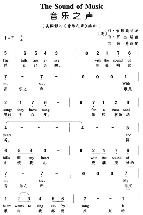 音乐之声doremi吉他谱图片