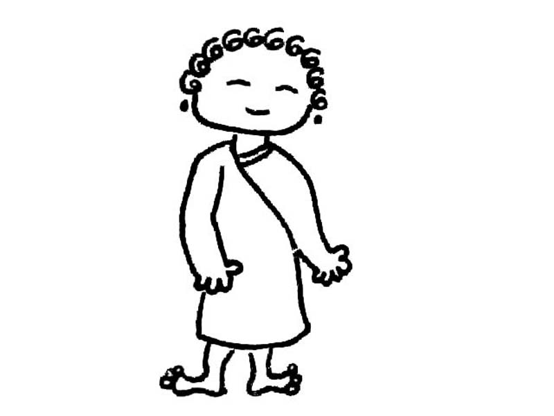 简笔画人物&nbsp;美术 一年级上册(湘美版)