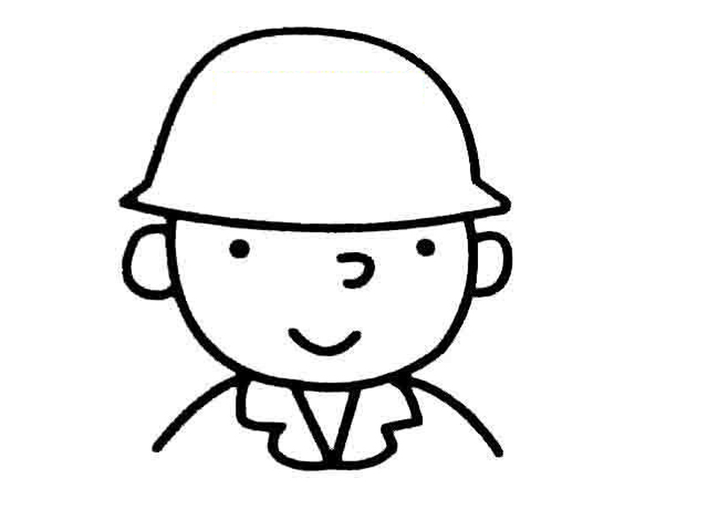 民工叔叔简笔画&nbsp;美术 一年级上册(湘美版)