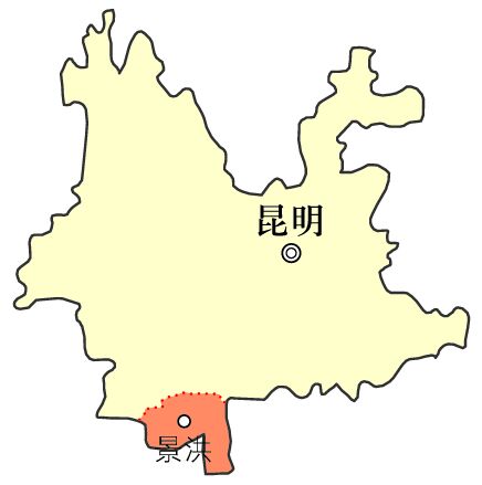 81 西双版纳在云南省的位置 地理 八年级下册(晋教版)